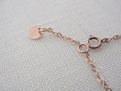 Rose gold flower bracelet - pink gold bracelet - 2103