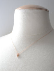 New rose gold initial pendant - cursive initial rose gold necklace - 1160