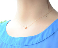 Lowercase gold initial necklace - 1001