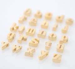 Lowercase gold initial necklace - 1001