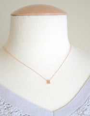 New lowercase rose gold initial necklace - 1001