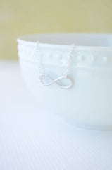 Silver infinity bracelet - sterling silver bracelet with infinity symbol