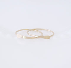 Tiny hammered gold hoops - little gold hoops - small gold hoops - 3129