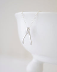 Lucky wishbone necklace - 1167