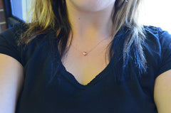 Tiny rose gold star necklace - little star necklace - rose gold filled necklace - 1124