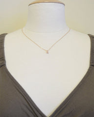 Little rose gold ampersand necklace - 1221