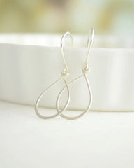 Gold Raindrop Earrings - gold filled teardrop dangle earrings - 3140